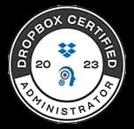 Rubix Studios and Dropbox certification badge.