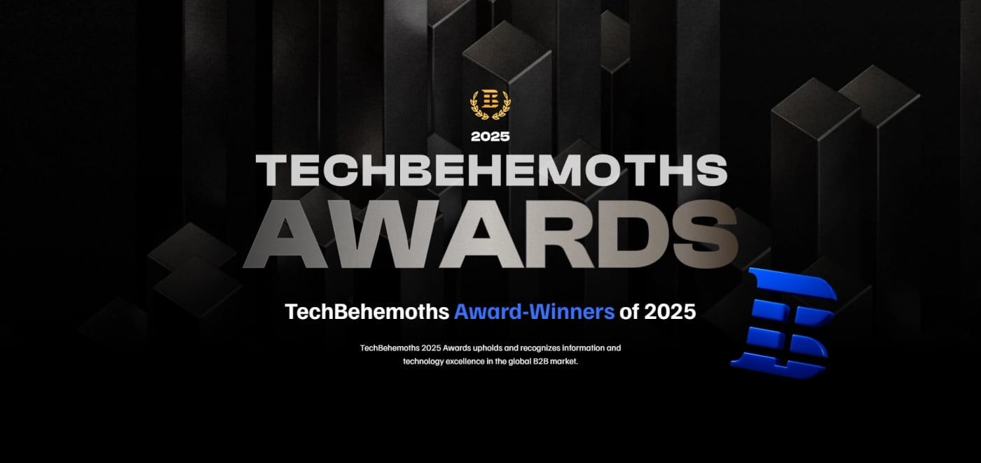 TechBehemoths Awards 2025 banner recognising award-winning companies.