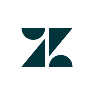 Zendesk logo with geometric shapes forming a stylized Z.