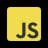 JavaScript language logo.