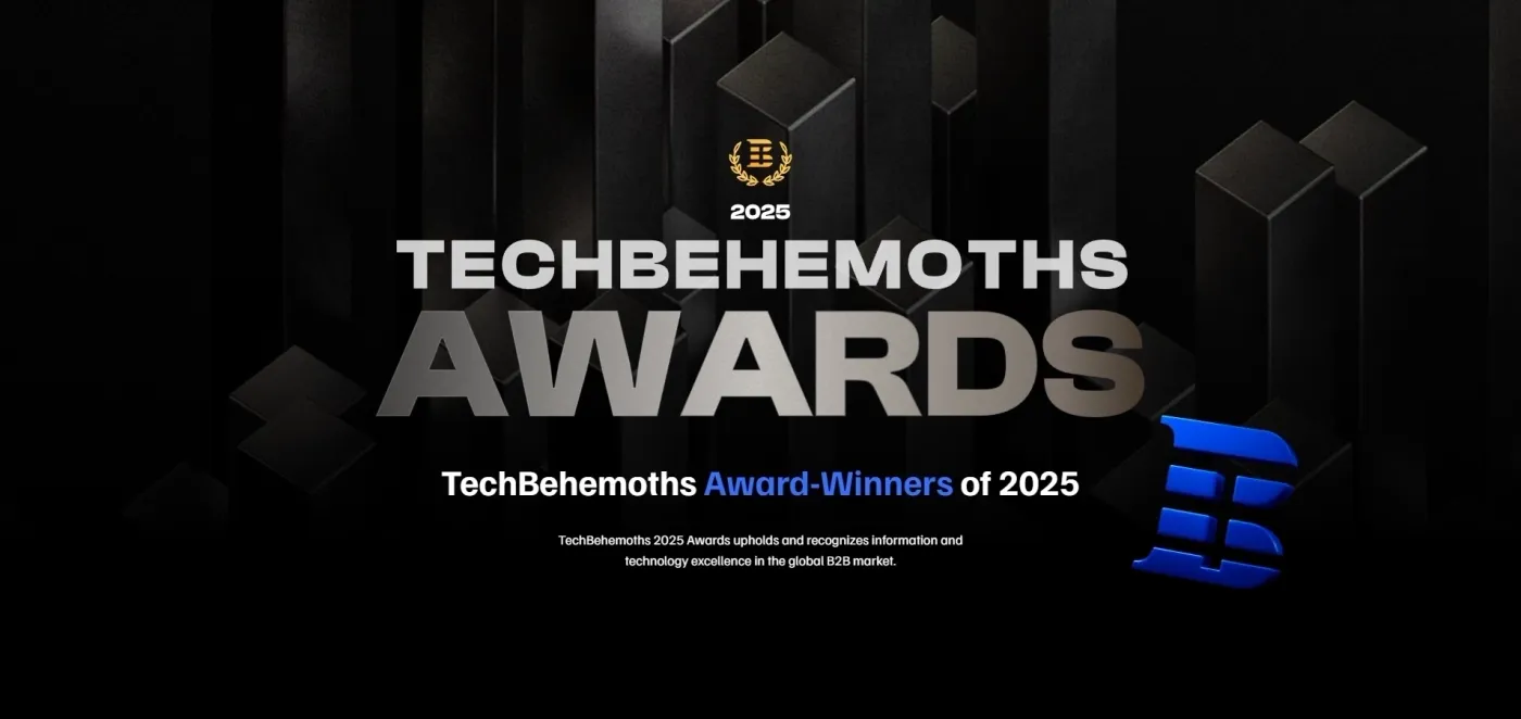 TechBehemoths Awards 2025 banner recognising award-winning companies.