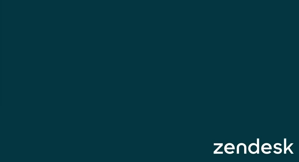 Zendesk full width branded banner.