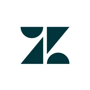 Zendesk logo with geometric shapes forming a stylized Z.