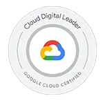 Google Cloud Rubix Studios and Google Cloud certification badge.