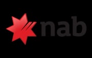 NAB Bank brand logo. NAB Bank brand logo.