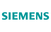 Siemens brand logo. Siemens brand logo.